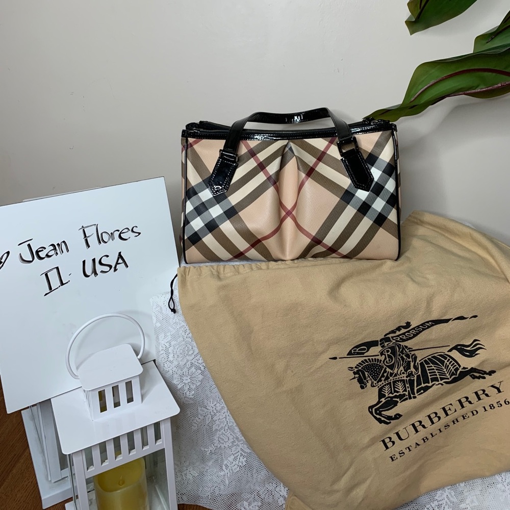 Mulbery Nova check buberry tote